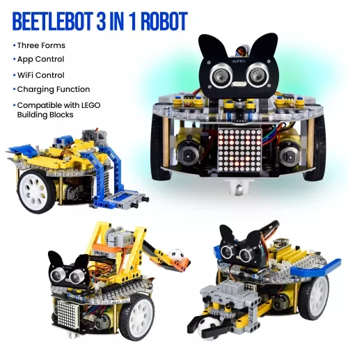 Arduino STEM 교육용 Keyestudio Beetlebot 3 in 1 로봇